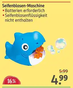 Rossmann Seifenblasen-maschine Angebot
