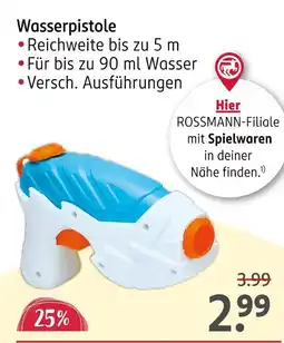 Rossmann Wasserpistole Angebot