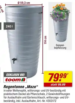 toom Baumarkt Toom regentonne „maze“ Angebot