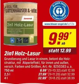 toom Baumarkt 2in1 holz-lasur Angebot