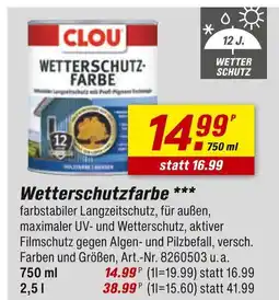 toom Baumarkt Clou wetterschutzfarbe Angebot