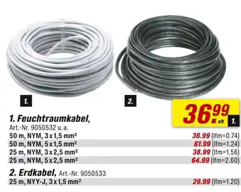 toom Baumarkt Feuchtraumkabel oder erdkabel Angebot