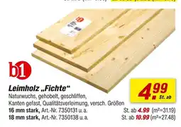toom Baumarkt B1 leimholz „fichte“ Angebot