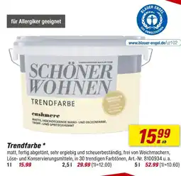 toom Baumarkt Schöner wohnen trendfarbe Angebot