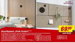 toom Baumarkt Akustikpaneel eiche furniert Angebot