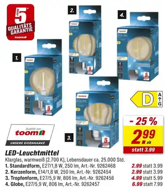 toom Baumarkt Led-leuchtmittel Angebot