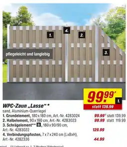 toom Baumarkt Wpc-zaun „lasse“ Angebot