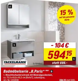 toom Baumarkt Fackelmann badmöbelserie „b.paris“ Angebot