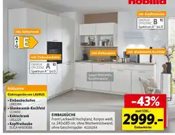 SCONTO Nobilia, laurus einbauküche Angebot