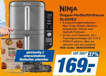 expert Techno Land NINJA Doppel-Heißluftfritteuse SL400EU Angebot