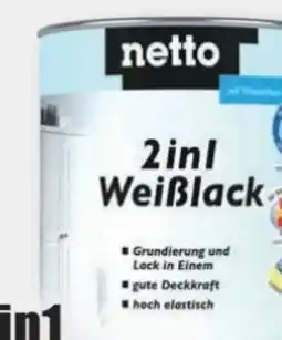 B1 Discount Baumarkt Netto 2in1 Weißlack Angebot