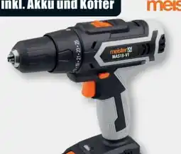 B1 Discount Baumarkt Meister Werkzeug Akku-Bohrschrauber MAS18-V1 Angebot