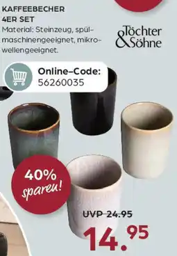 Möbel Buss Töchter & söhne kaffeebecher 4er set Angebot