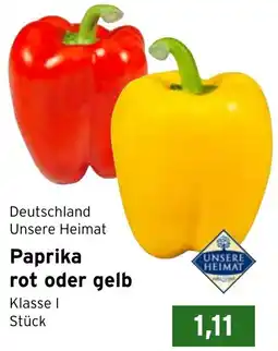 CAP Markt Deutschland Unsere Heimat Paprika rot oder gelb Angebot