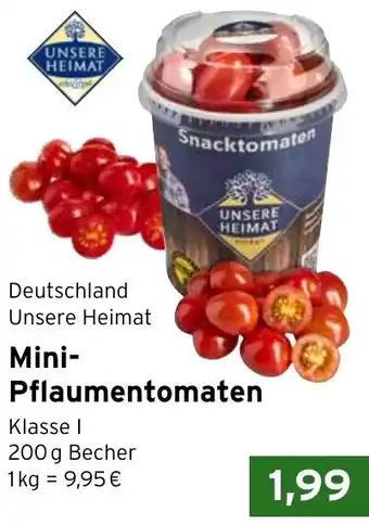 CAP Markt Unsere Heimat Mini Pflaumentomaten Angebot