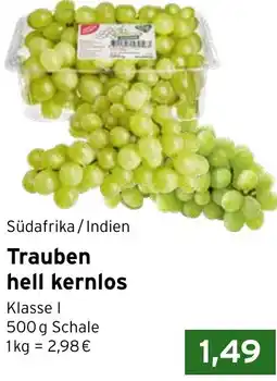 CAP Markt Trauben hell kernlos Angebot