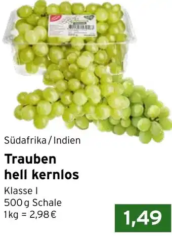CAP Markt Trauben hell kernlos Angebot
