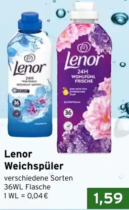 CAP Markt Lenor Weichspüler Angebot