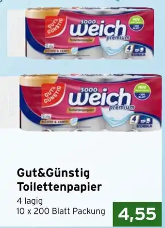 CAP Markt Gut&Günstig Toilettenpapier Angebot