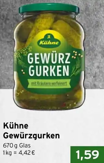 CAP Markt Kühne Gewürzgurken Angebot