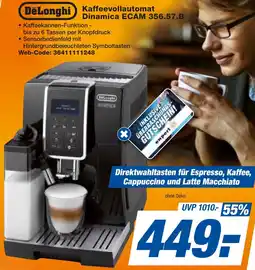 expert Techno Land DeLonghi Kaffeevollautomat Dinamica ECAM 356.57.B Angebot