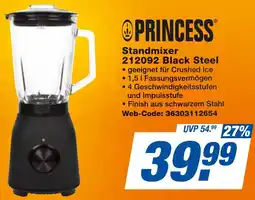 expert Techno Land PRINCESS Standmixer 212092 Black Steel Angebot