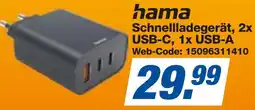 expert Techno Land hama Schnellladegerät, 2x USB-C, 1x USB-A Angebot