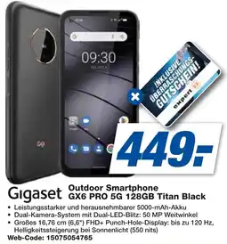 expert Techno Land Gigaset Outdoor Smartphone GX6 PRO 5G 128GB Titan Black Angebot