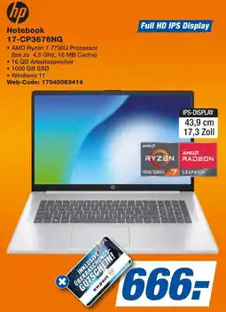 expert Techno Land hp Notebook 17-CP3676NG Angebot