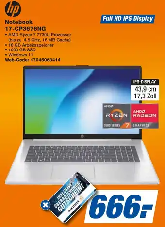 expert Techno Land hp Notebook 17-CP3676NG Angebot