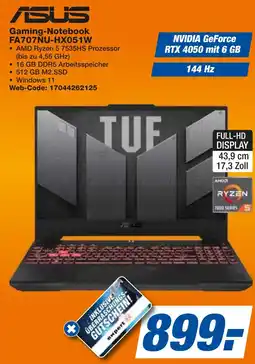 expert Techno Land ASUS Gaming-Notebook FA707NU-HX051W Angebot