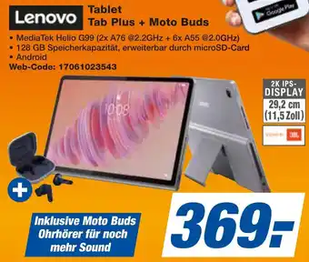 expert Techno Land Lenovo Tablet Tab Plus + Moto Buds Angebot
