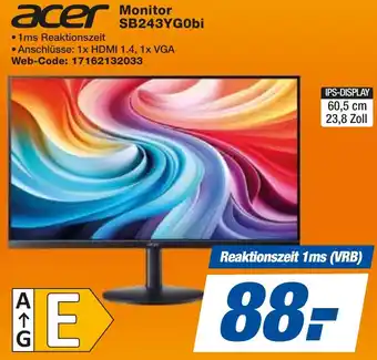 expert Techno Land acer Monitor SB243YG0bi Angebot
