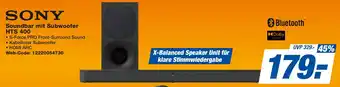 expert Techno Land SONY Soundbar mit Subwoofer HTS 400 Angebot