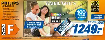 expert Techno Land PHILIPS 65 OLED 759 Angebot