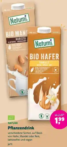 Biomarkt NATUMI Pflanzendrink Angebot