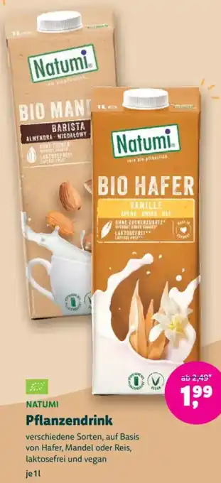 Biomarkt NATUMI Pflanzendrink Angebot