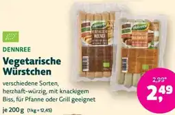 Biomarkt DENNREE Vegetarische Würstchen Angebot