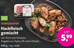 Biomarkt KÖNIGSHOFER Hackfleisch gemischt Angebot