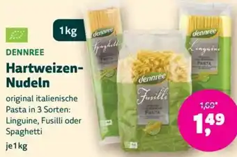Biomarkt DENNREE Hartweizen Nudeln Angebot