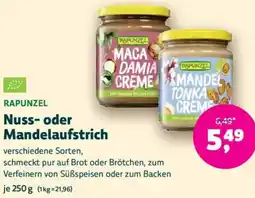 Biomarkt RAPUNZEL Nuss- oder Mandelaufstrich Angebot