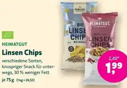Biomarkt HEIMATGUT Linsen Chips Angebot