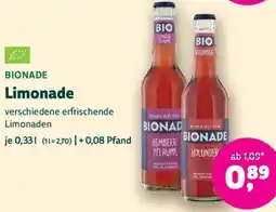 Biomarkt BIONADE Limonade Angebot
