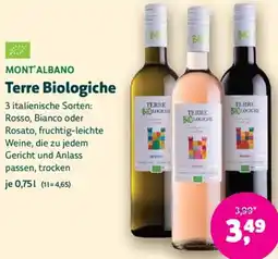 Biomarkt MONT'ALBANO Terre Biologiche Angebot