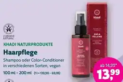 Biomarkt KHADI NATURPRODUKTE Haarpflege Angebot