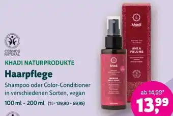 Biomarkt KHADI NATURPRODUKTE Haarpflege Angebot
