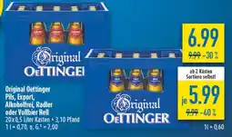 diska Original Oettinger Pils, Export, Alkoholfrei, Radler oder Vollbier Hell Angebot
