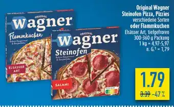 diska Original Wagner Steinofen Pizza, Pizzies oder Flammkuchen Angebot