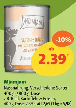 Fressnapf Mjamjam Nassnahrung. Angebot