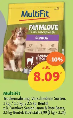 Fressnapf MultiFit Trockennahrung. Angebot